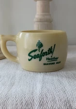 Vintage 1940’s SEAFORTH Scotch Heather Shaving Mug New York Alfred McKelvy Co