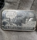 RARE VINTAGE DEATH VALLEY MINT 1 OZ SILVER BAR “ATOMIC ENERGY COMMISSION”