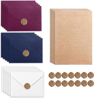 Briefpapier Set 60PCS Vintage Mit UmschläGen Schreiben SchöN Geschenk 60 StüCk