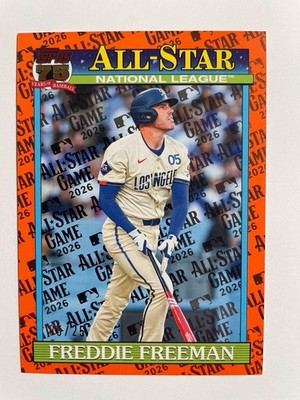 2026 Topps Series 2 '91 All-Star FREDDIE FREEMAN #91AS-22 Orange 5/25