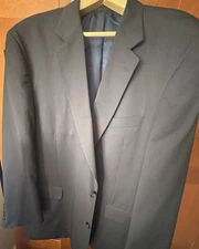 Geoffrey Beene Suit Men’s Size 54L Navy W/stripes