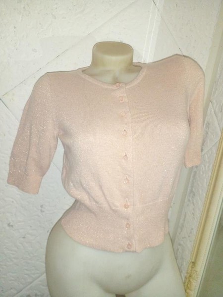 Women Boden Sweater Pink Viscose 36 #8E1M