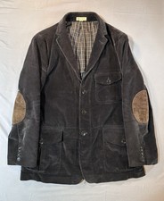 J Crew Ludlow Blazer Large Brown Jacket Coat Corduroy , Three Button, Preppy