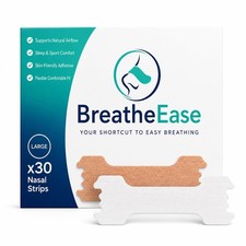 Nasal Strips 30 Pieces Natural Breathing Aid for Easier Airflow, Large