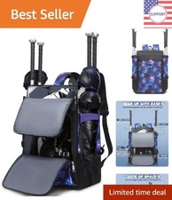 Spacious Softball & Baseball Catchers Bag wit...