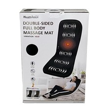 Health Touch Double Side Full Body Massage Mat Vibration Heat Relaxation 9750