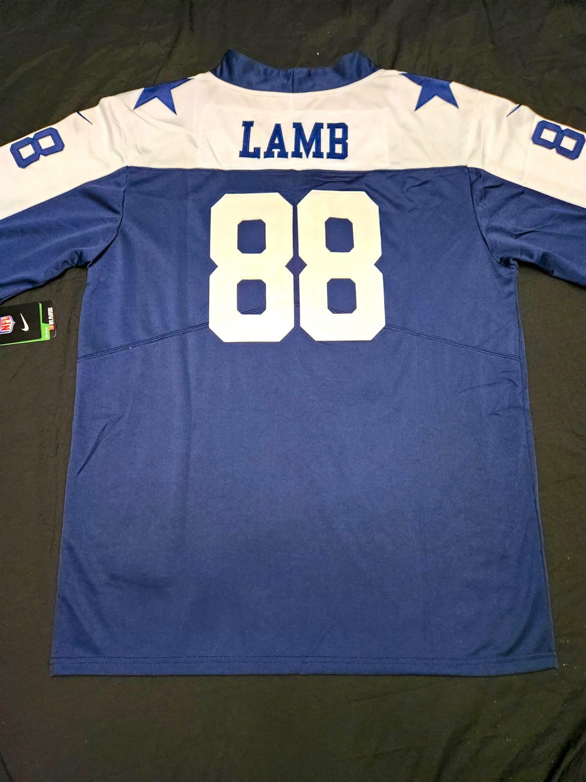Nike CeeDee Lamb #88 Dallas Cowboys Blue White NFL Football Jersey Men's L