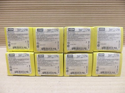 NEW LOT OF 8 HUBBELL SNAP1221GYNA SINGLE POLE NYLON TOGGLE SPECIFICATION GRADE