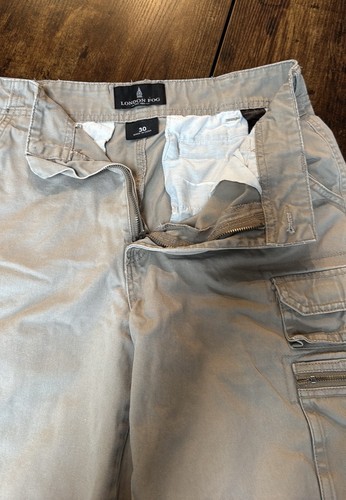 Men’s London Fog khaki Cargo Shorts “M” - Picture 5 of 8