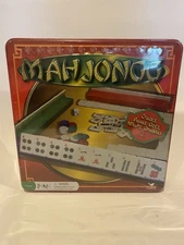 Cardinal MAH JONGG Strategy Tile Game Set In Red Tin~Brand New Sealed SHIPS FREE