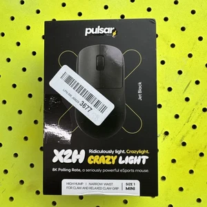 Pulsar X2H CrazyLight Mini Wireless Gaming Mouse Jet Black 37g 32K DPI