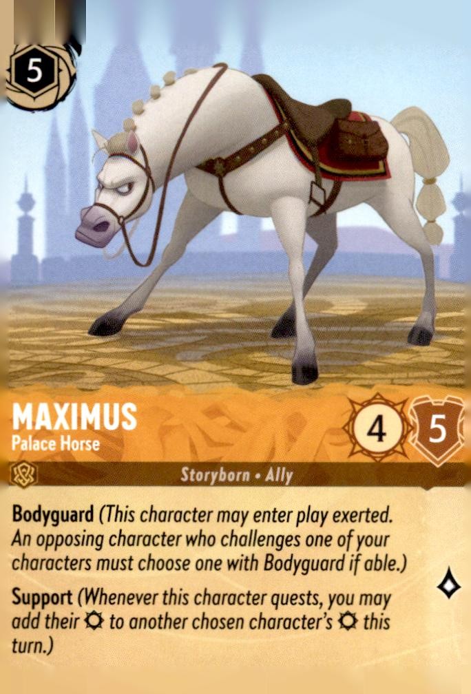 Maximus - Palace Horse 10/204 Super Rare The First Chapter Lorcana Near Mint