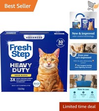 Heavy Duty Cat Litter 17.5 lbs Clumping Odor Control With Febreze Carbon
