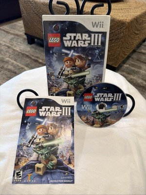 Lego Star Wars III: The Clone Wars (Nintendo Wii, 2011) CIB! W/ Manual! Complete
