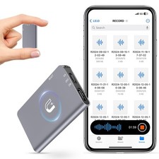 64GB Magnetic Digital Voice Recorder - 40 Hours Continuous Recording Device V...