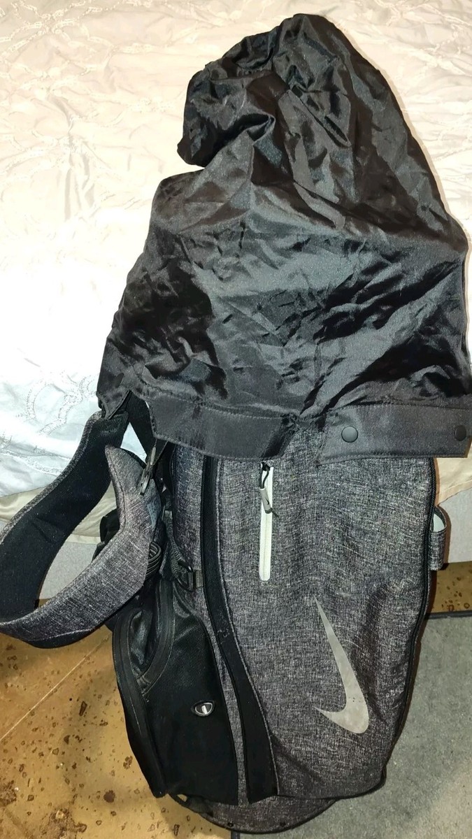 NIKE- Grey & Black Sport Lite Golf Bag W/ Equa Flex Strap- Rain