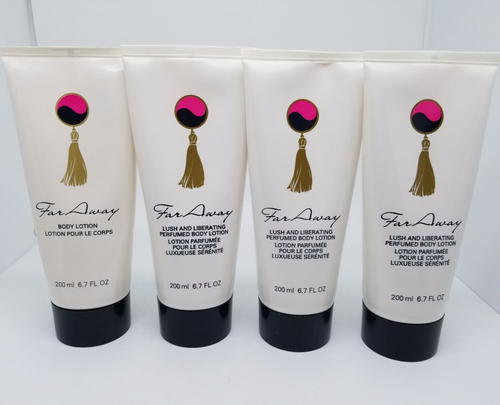 NEW Vintage Avon Lot Of 4 Far Away Lush Perfumed Body Lotion 6.7 fl oz 200 2006