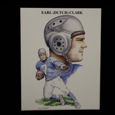 1989 Earl Dutch Clark Lions TV-4 U.K. All Time Great Quarterbacks #1