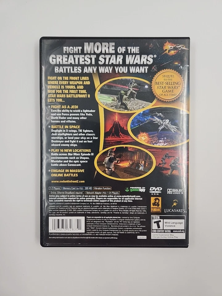 Star Wars Battlefront II PS2 PlayStation 2 Complete CIB - Image 2 of 4