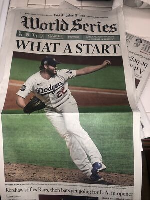 Dodgers LA times Newspaper