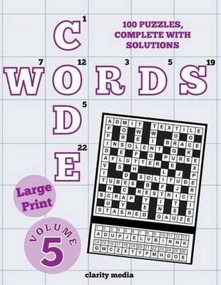 Large Print Code Words Volume 5 by Clarity Media (English) Paperback Book