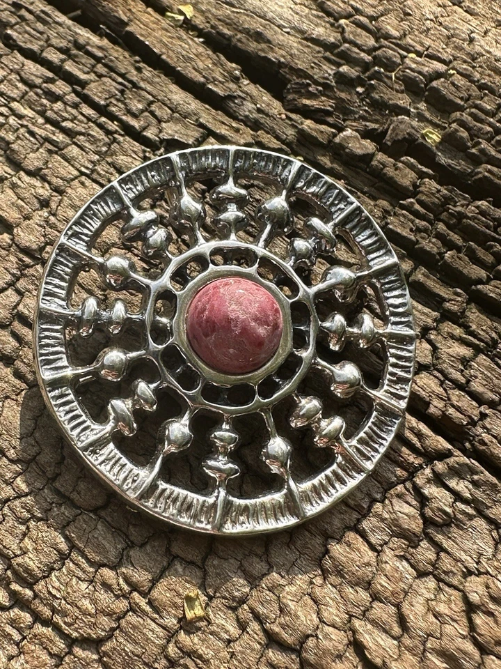 Uni David Andersen Sterlingsilber Thulit Norwegen Unn Tangerud Anhänger 1466 Vintage - Bild 2 von 4