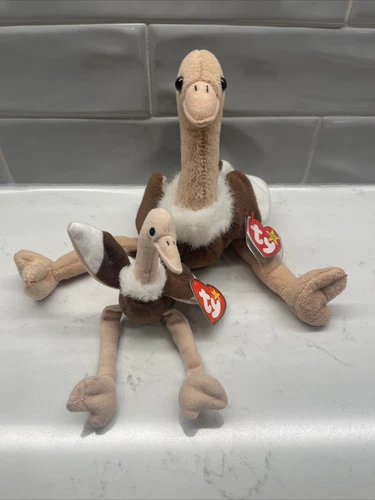 Vintage TY Beanie & Teenie Babies Lot (1997 Stretch & 1993 McDonald's Stretchy)