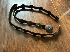 vintage native american silver concho belt