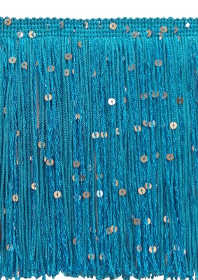 QUARKZMAN 10 Yards Sequin Frange Garniture 6.3 Pouce Large Gland