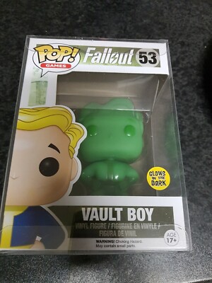 Vault Boy Glow in the DARK GITD PoP Vinyl #53 with Protective Case