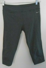 Women's Nike DRI-FIT Gray Lightweight Cropped Leggings Size L