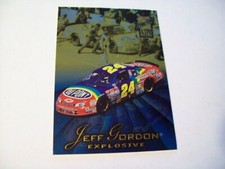 JEFF GORDON 1998 PRESS PASS VIP EXPLOSIVE #40 NASCAR car PARALLEL INSERT CARD
