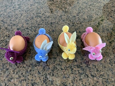 Egg Cozies, Easter Bunny, New, Set of 4
