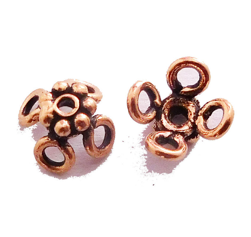 20 Pcs 8mm Bali Bead Cap Antique Copper Jewelry Making Cap 887