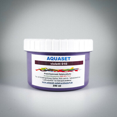 250ml SICO AQUASET 010 Violett | Siebdruck | Farbe der Zukunft | DIN EN 71-3