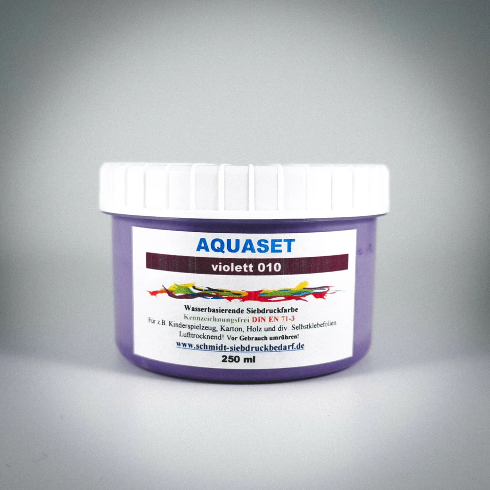 250ml SICO AQUASET 010 Violett | Siebdruck | Farbe der Zukunft | DIN EN 71-3