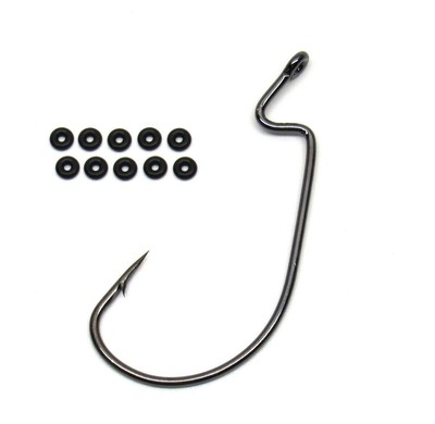 Harmony Fishing Company Razor Series EWG Offset Worm Hooks (10 Pack)