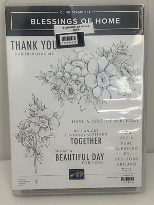 Stampin Up BLESSINGS OF HOME Stamp Set FLOWERS OF HOME Dies