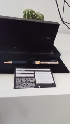 Stylo S.T. Dupont Elysée Paris Plaqué Or 18K - Stylo Bille/roller Prestige, Avec écrin - Occasion