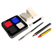 Clown Make Up Face Paint Bundle Set Fancy Dress Circus Halloween SFX Kit