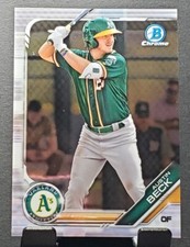 2019 Bowman Chrome #BCP-141 Austin Beck ATHLETICS Prospect baseball card⚾️NM/MT