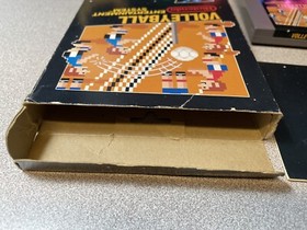 TESTED! Volleyball Black Box, 5 Screw, CIB! Hangtab Original  (NES Nintendo)