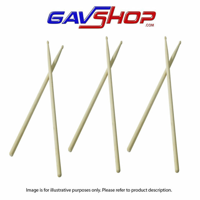 3 Pairs of Maple Wood 5A Drum Sticks - FREE UK DELIVERY