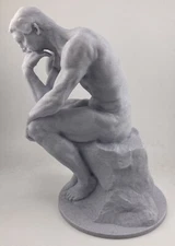 RODIN MODERN SCULPTURE THE THINKER 9.8 INCH/250 MM, MUSEUM REPRODUCTION