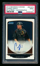 Chance Sisco RC 2013 Bowman Chorme Draft Picks Rookie Auto MINT PSA9!Orioles RC