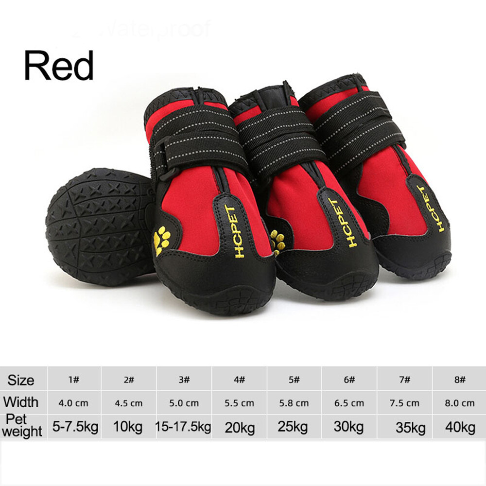 M5XL large dogs Pet Dog Rain Shoes WaterProof Boots Socks Rubber Non