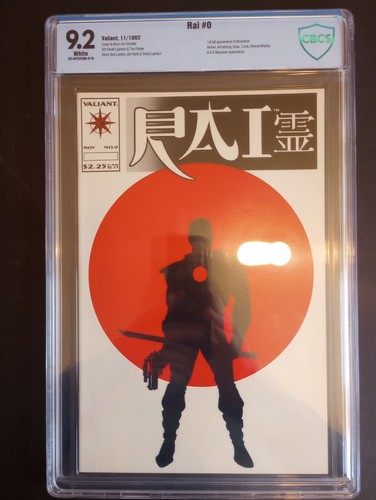 Rai #0 Vailiant 1992 Cbcs 9.2 WP - 1st Full App. Bloodshot - Picture 1 of 3