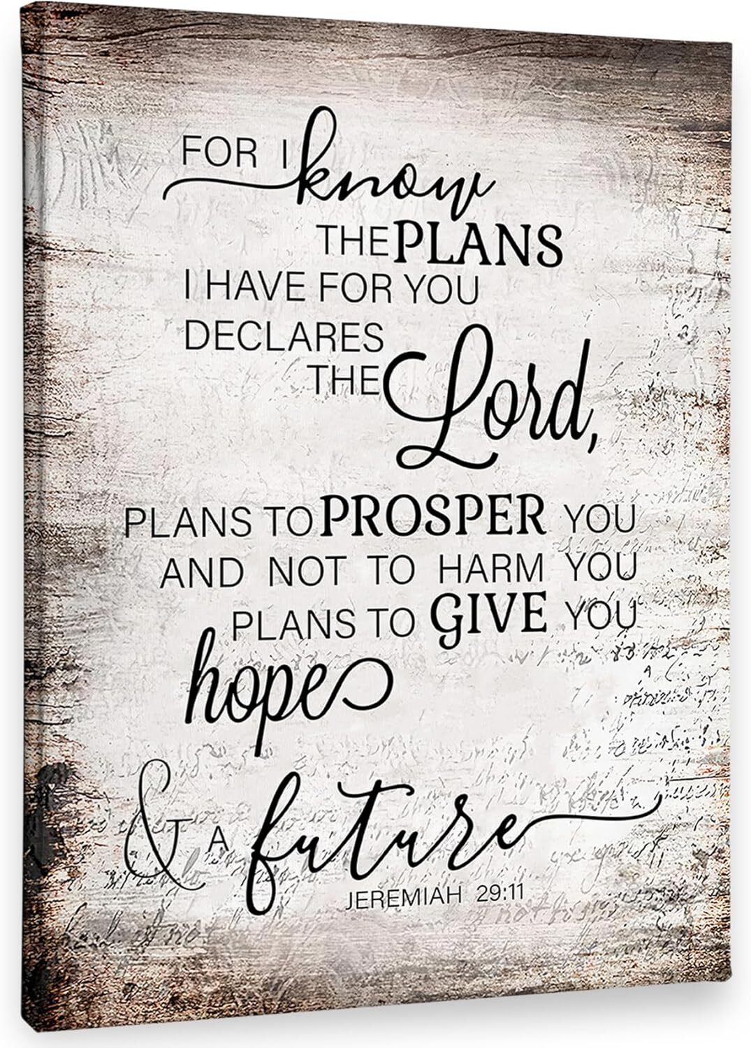 Jeremiah 29 11 Wall Art Print Christian Jeremiah 29:11 For I Know The Plans I Ha