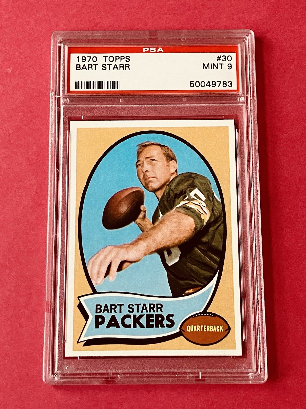 1970 Topps Football BART STARR #30 PSA 9 MINT Packers