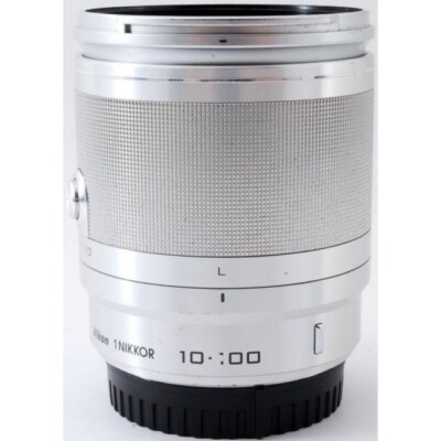 Nikon 1 NIKKOR 10-100mm F/4-5.6 VR lens [silver] used good from